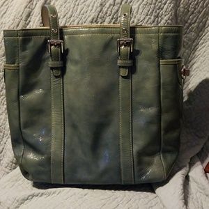 Coach patten leather bag